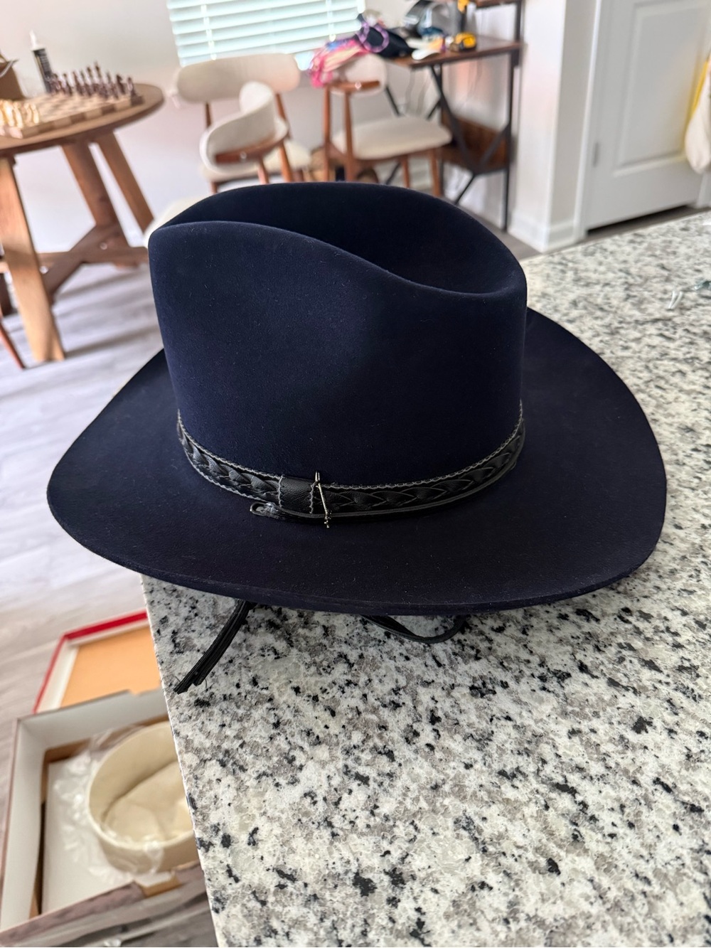 Vintage Stetson The Billy Kidd Western Cowboy Hat Size 7 And 1/8